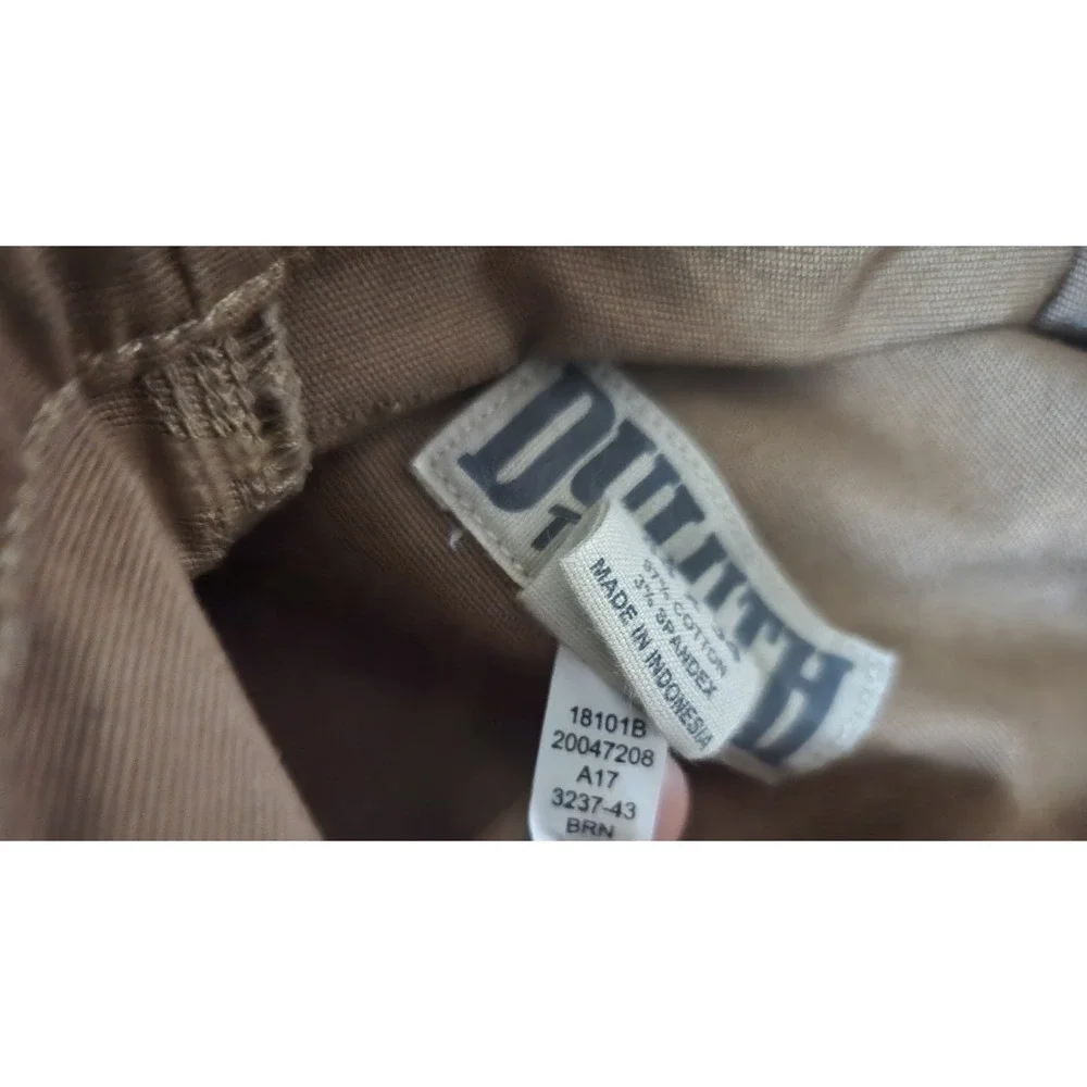 Duluth Trading Co Men's 44x34 Flex Firehose Pants Brown EUC